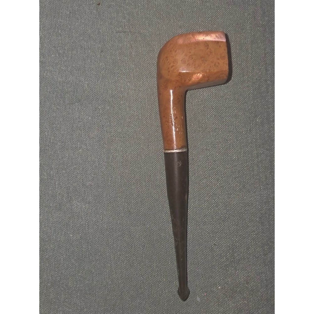 Vintage Woodmere De Luxe Briar Smoking Pipe Italy Panel Bowl Estate Pipe